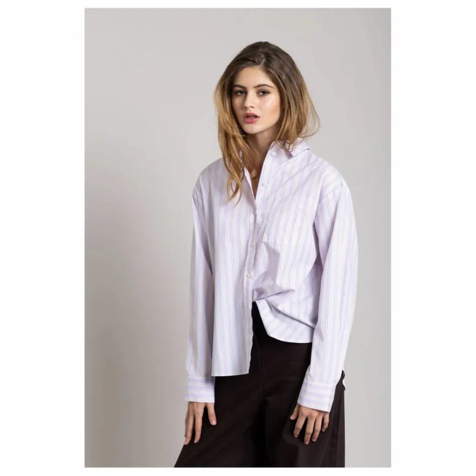 Chemise Kanel Rayée | Lilas Femme Blouses, Chemises