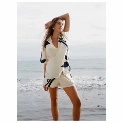 Sale Soleil Soleil Chemise Margot Soie | Ecru