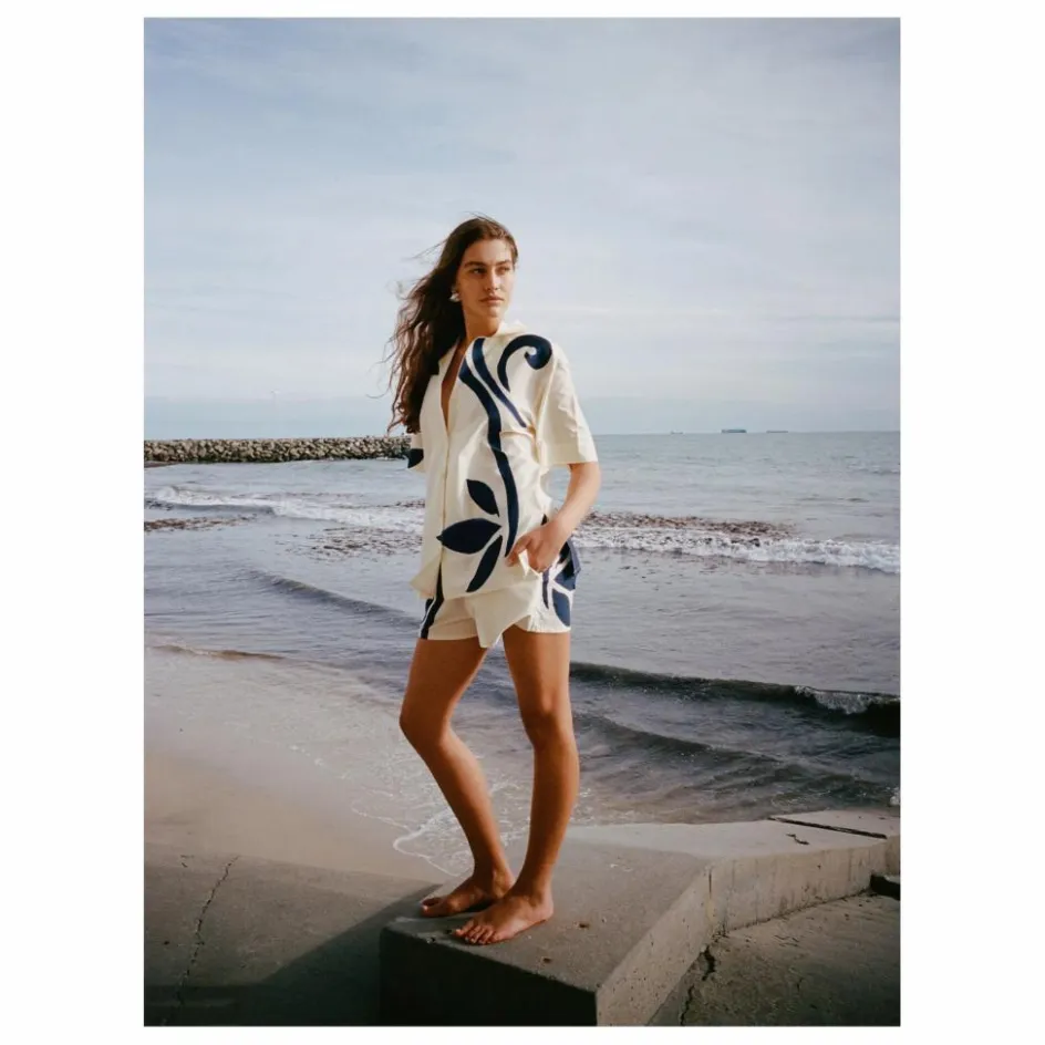 Sale Soleil Soleil Chemise Margot Soie | Ecru