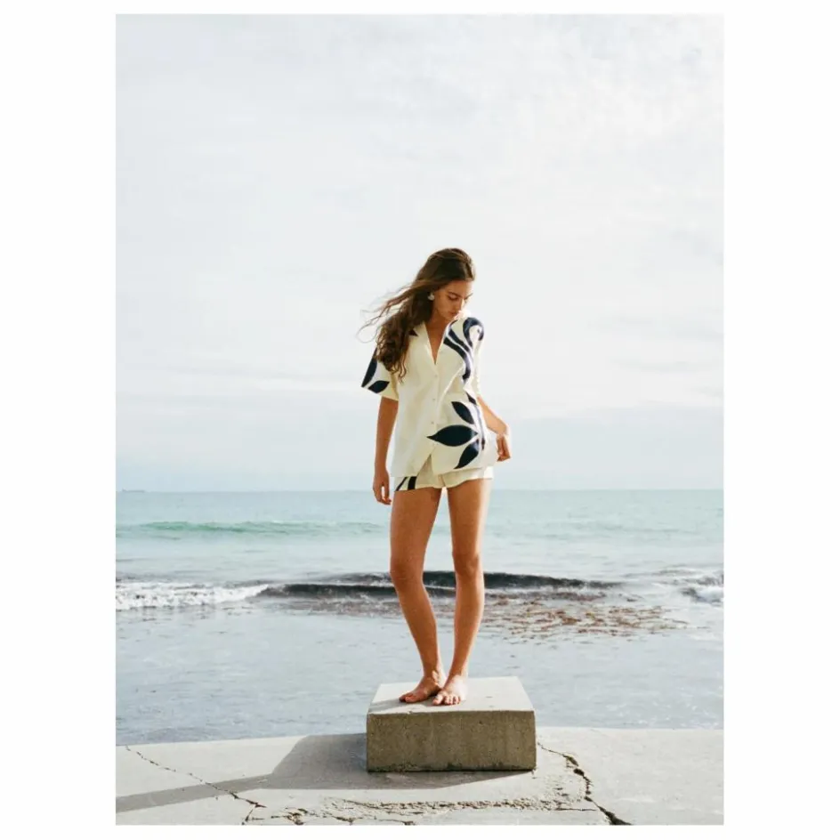 Sale Soleil Soleil Chemise Margot Soie | Ecru