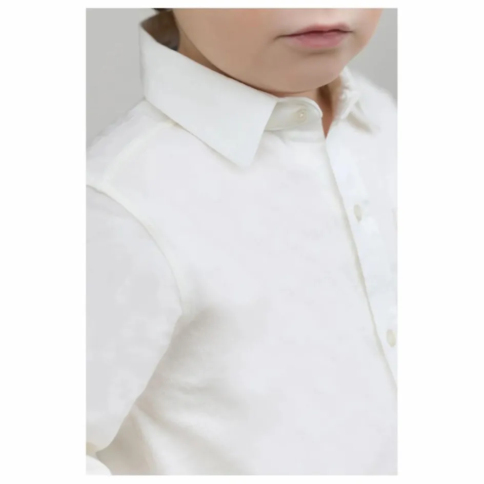 Sale Tartine et Chocolat Chemise Poche Brodée | Nacre