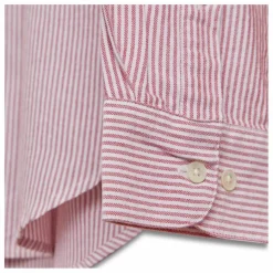 Hot Portuguese Flannel Chemise Rayée Oxford Belavista | Rouge