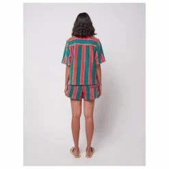 Discount Bobo Choses Chemise Rayures Eponge Coton Bio - Collection Femme | Vert