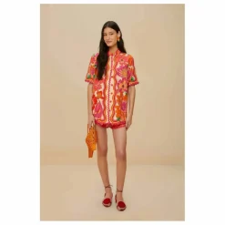 Discount Farm Rio Chemise Spring Affair Lin | Orange