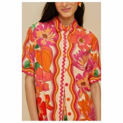 Discount Farm Rio Chemise Spring Affair Lin | Orange