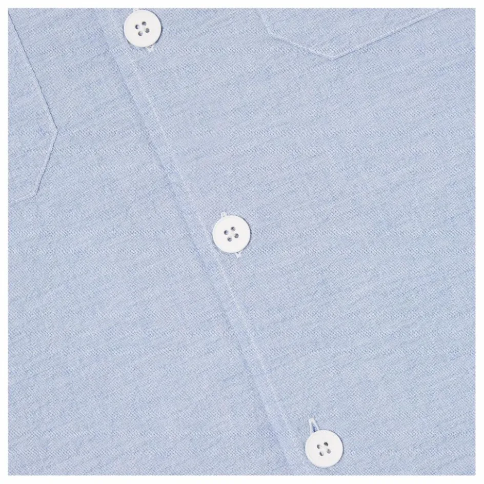 Discount Universal Works Chemise Utility Seersucker | Bleu ciel