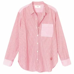 Online Xirena Chemise Violette Rayée x Léa Meylan | Rose