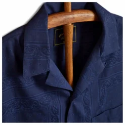 Discount Portuguese Flannel Chemisette Classic Paisley | Bleu marine