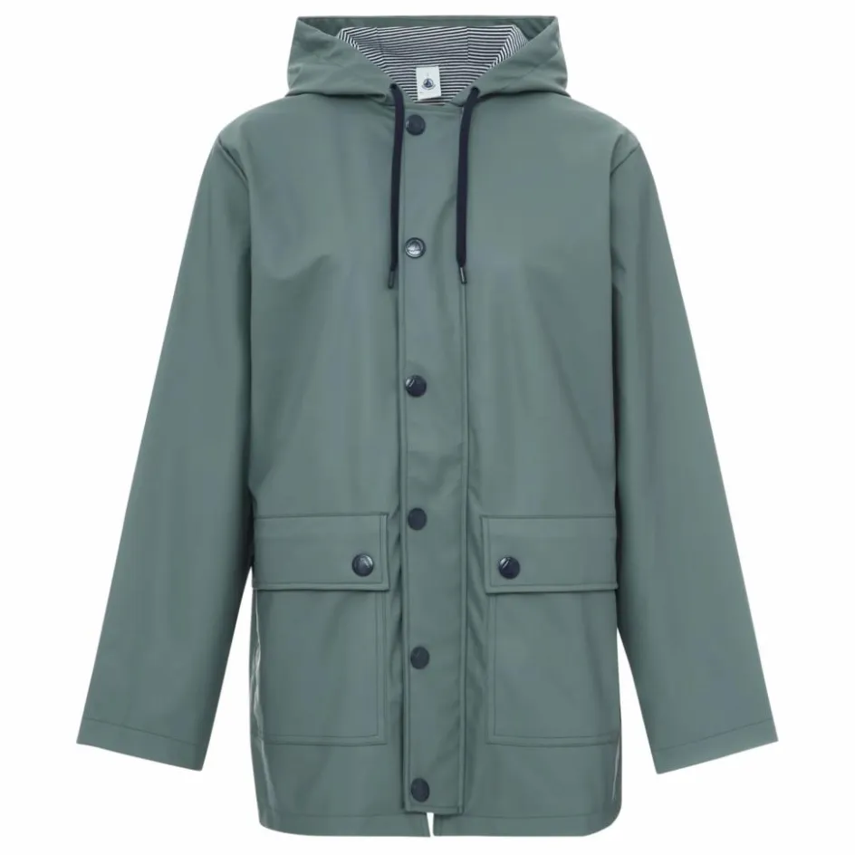 Clearance Petit Bateau Ciré Doublé Coton Bio - Collection Femme | Vert