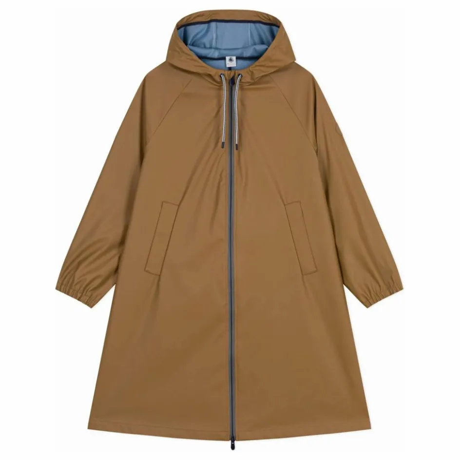Petit Bateau Ciré Long Bicolore Fibres Recyclées ||Femme Manteaux, Parkas