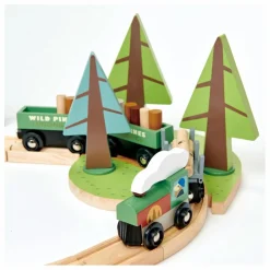 Best Circuit de trains Pins sauvages Garages, Circuits