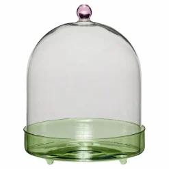 Hot Hübsch Cloche à gateaux Flora Transparent
