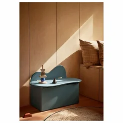 Outlet Ferm Living Kids Coffre de rangement Slope | Bleu gris