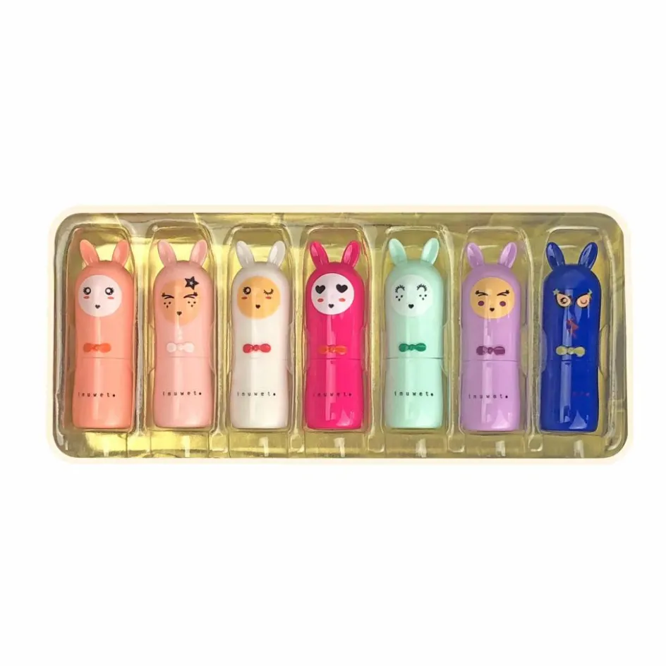 Enfant Inuwet Soins Du Visage|Coffrets*Coffret 7 baumes à lèvres Pompon Box