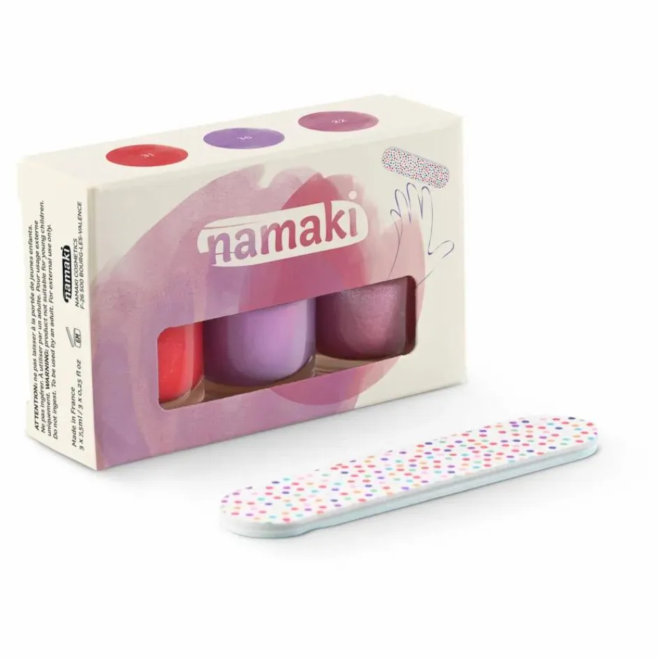 Best Namaki Coffret 3 vernis à ongles pelables | Rose