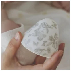 Elhée Coffret biberon en silicone médical et doudou lange Augustin le lapin Toile de Jouy - x Tartine et Chocolat || Biberons|Cadeau De Naissance