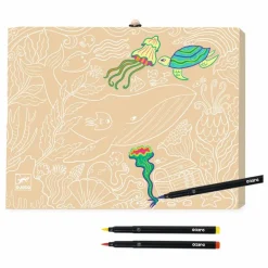 Online Djeco Coffret feutres pinceaux Multicolore