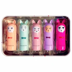 Enfant Inuwet Soins Du Visage|Soins Du Visage*Coffret Metal Rainbow Delux Baumes à lèvres - Set de 5