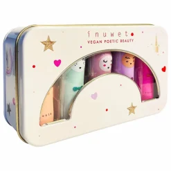 Enfant Inuwet Soins Du Visage|Soins Du Visage*Coffret Metal Rainbow Delux Baumes à lèvres - Set de 5