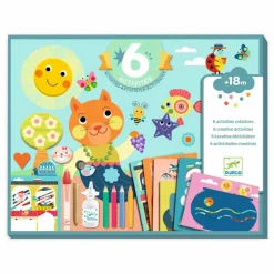 Djeco Jouets D'Éveil|Jouets D'Éveil*Coffret multi-activités Chat et ses amis