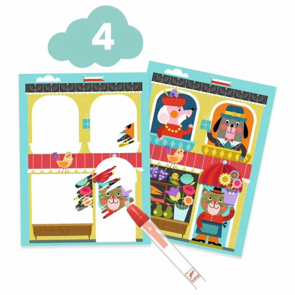 Djeco Jouets D'Éveil|Jouets D'Éveil*Coffret multi-activités Chat et ses amis