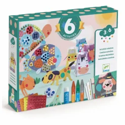 Djeco Coffret multi-activités Les animaux et leurs maisons| Loisirs Créatifs