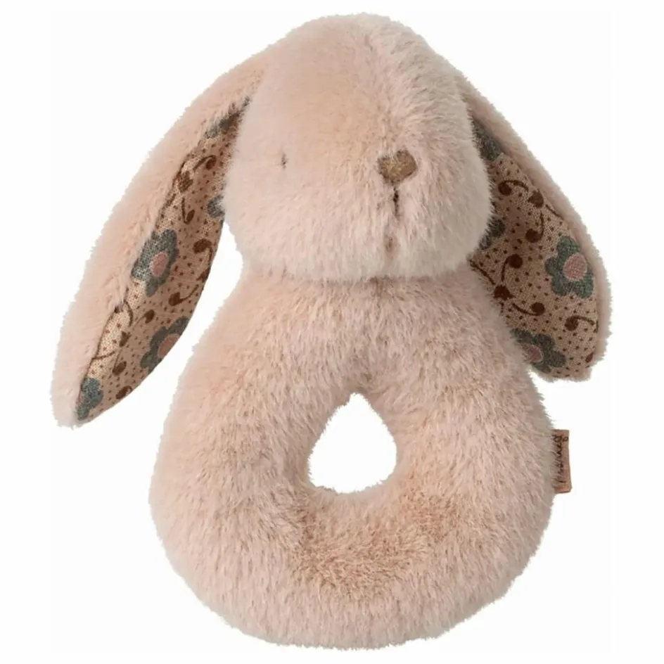 Online Maileg Coffret naissance - Hochet Lapin et lange | Rose poudré