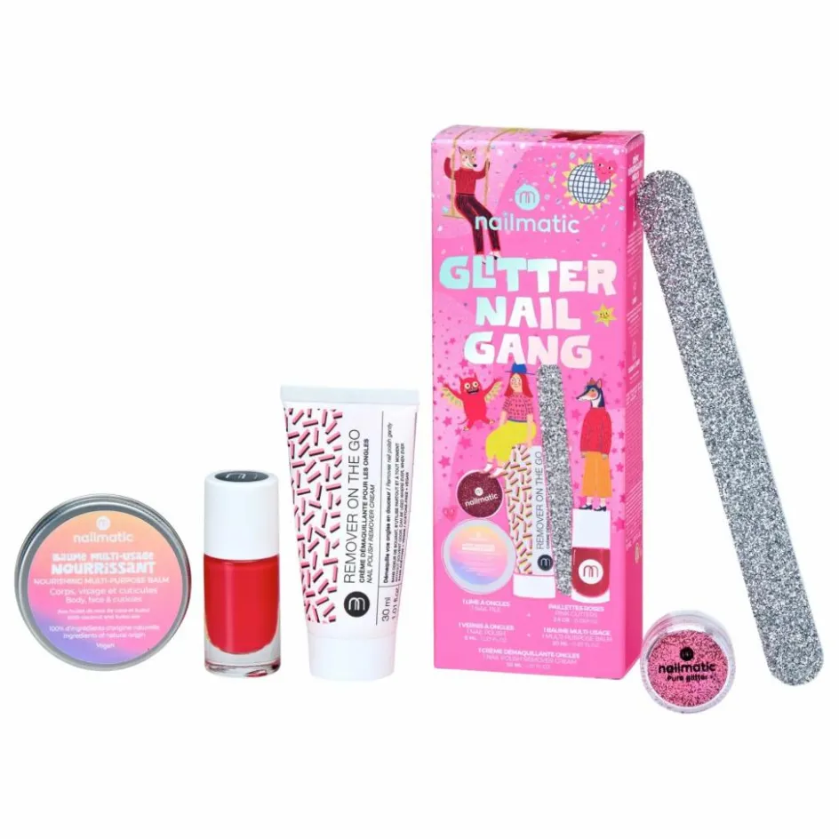 Enfant Nailmatic Kids Coffrets|Coffrets*Coffret ongles Glitter Nail Gang