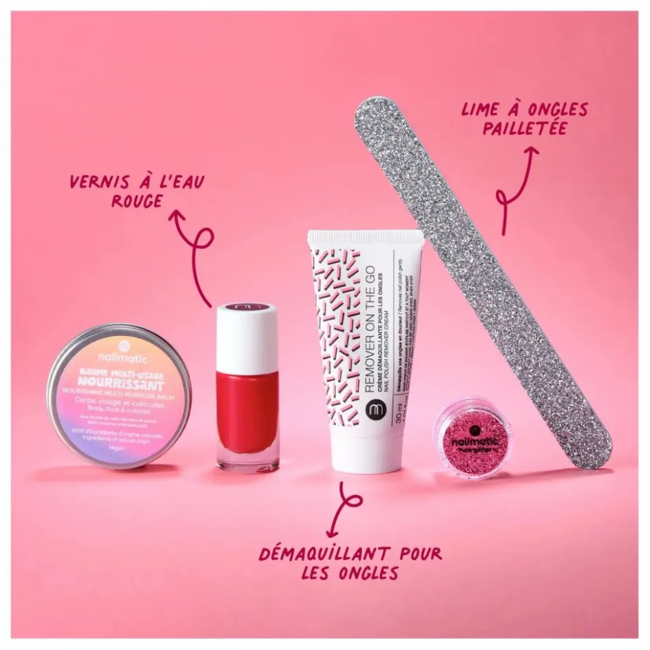 Enfant Nailmatic Kids Coffrets|Coffrets*Coffret ongles Glitter Nail Gang