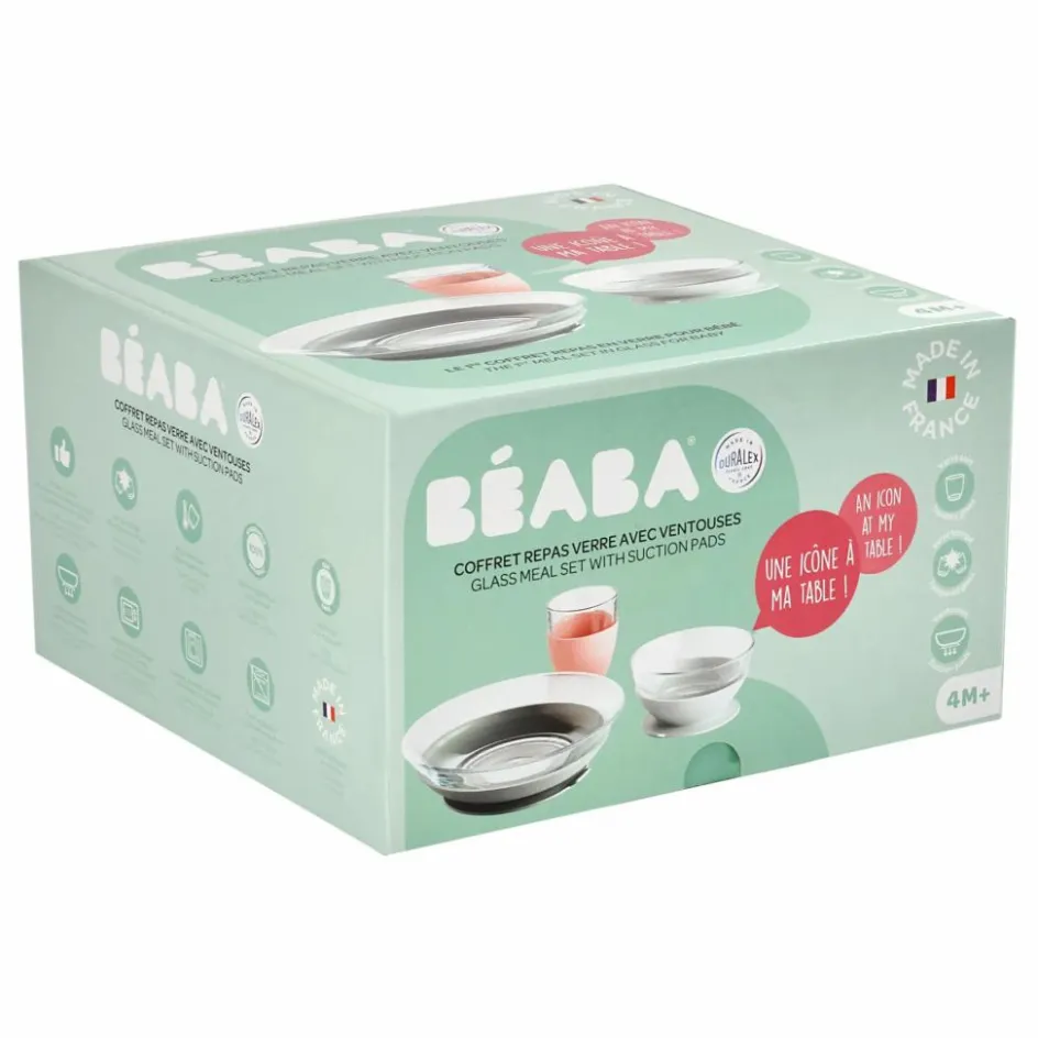Online Béaba Coffret repas en verre - 3 pièces | Rose