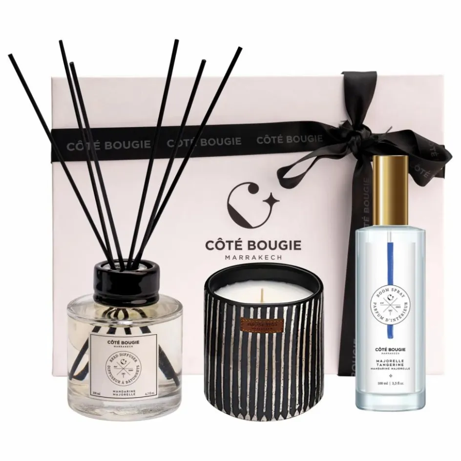 Homme Côté Bougie Bougies, Senteurs|Bougies, Senteurs*Coffret Signature - Mandarine