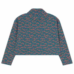 Tinycottons Col Roulé Crop Côtelé Pommes Coton Bio ||Enfant Blouses, T-Shirts