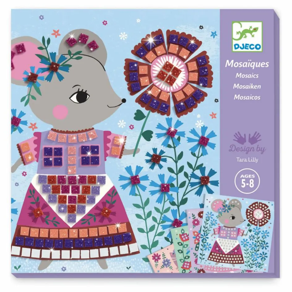 Outlet Djeco Collages Lovely pets Multicolore