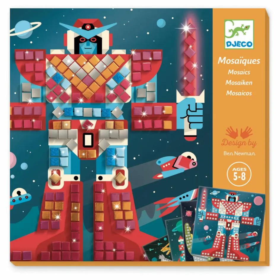 Outlet Djeco Collages Space battle Multicolore