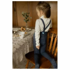 New Silly Silas Collants à Bretelles Coton Bio | Bleu jean