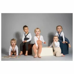 Sale Silly Silas Collants à Bretelles Coton Bio Sans Pieds | Gris foncé