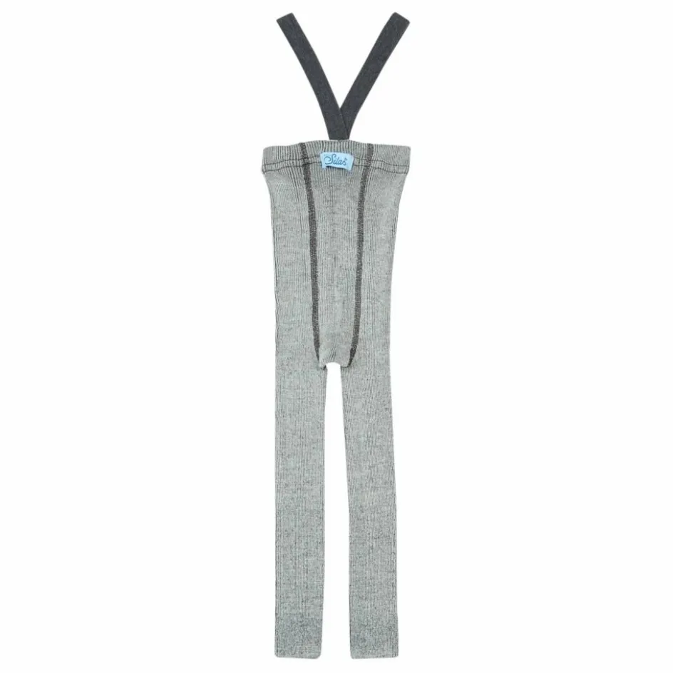 Clearance Silly Silas Collants à Bretelles Laine | Gris