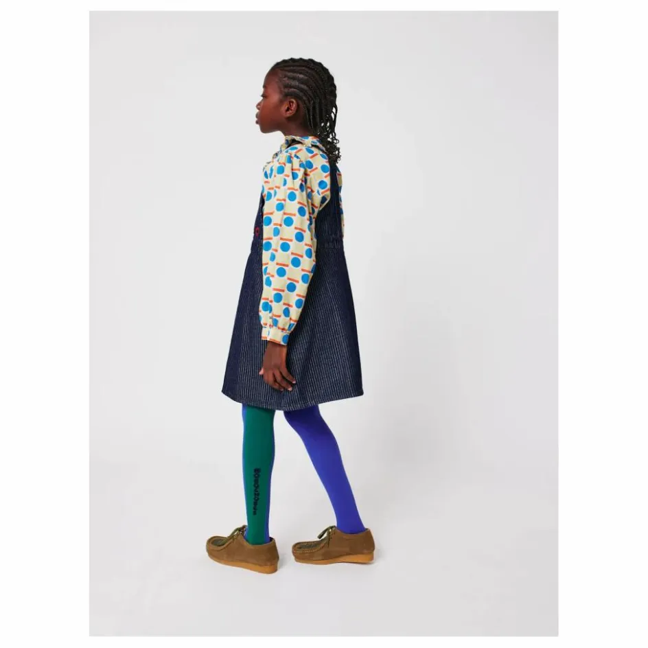 Discount Bobo Choses Collants Bobo Colorblock Coton Bio | Bleu