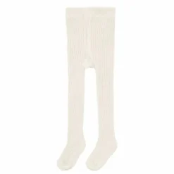 Outlet Quincy Mae Collants Côtelés Coton Bio | Ecru