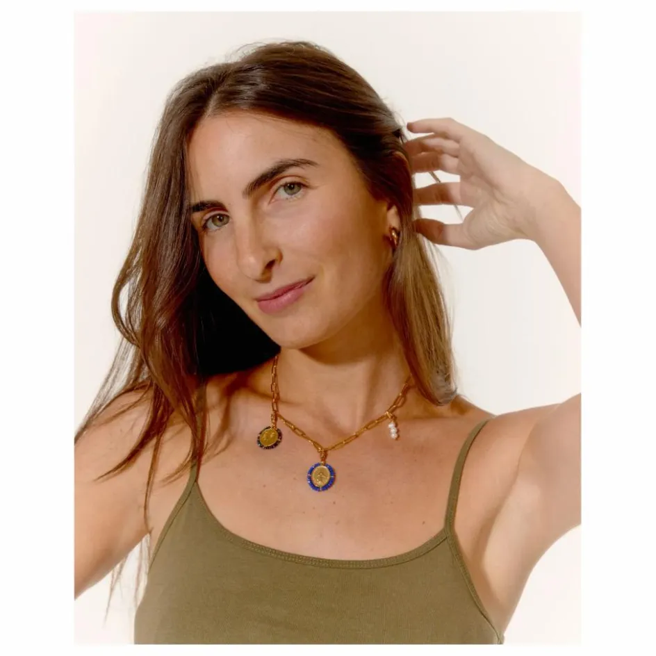 New Palas Collier Chaine et Charms Disco | Doré