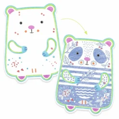 Sale Djeco Coloriage Animaux sauvages Multicolore