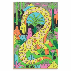 Best Djeco Coloriage Dino world Multicolore