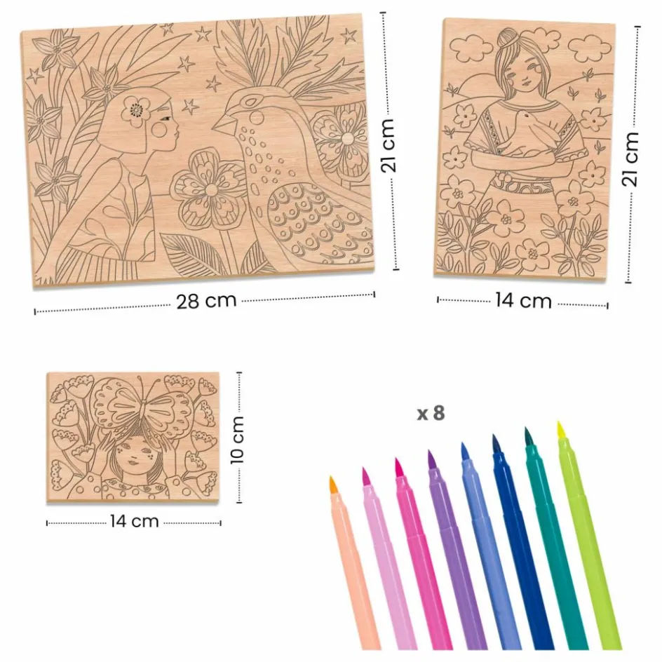 Djeco Loisirs Créatifs*Coloriage Sweet girls