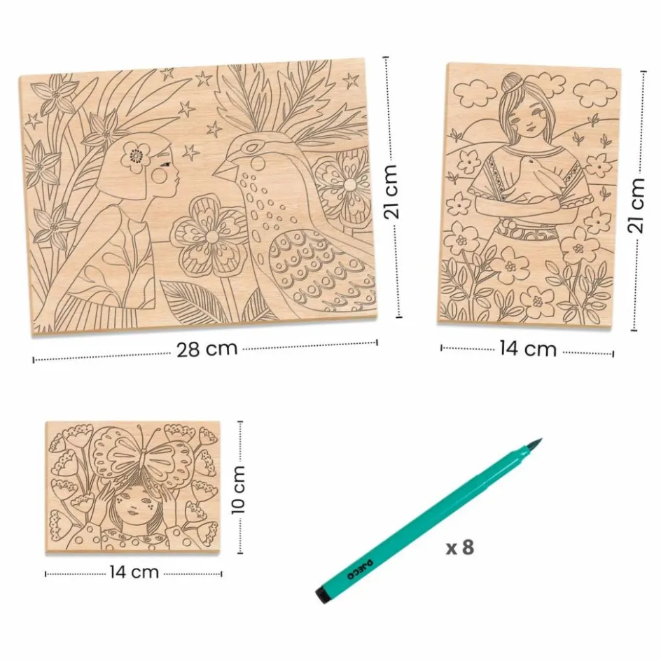 Djeco Loisirs Créatifs*Coloriage Sweet girls