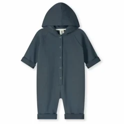 Clearance Gray Label Combinaison à Capuche Coton Bio | Bleu gris