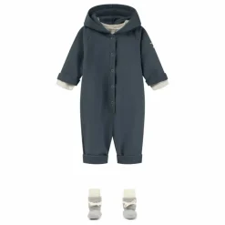 Clearance Gray Label Combinaison à Capuche Coton Bio | Bleu gris