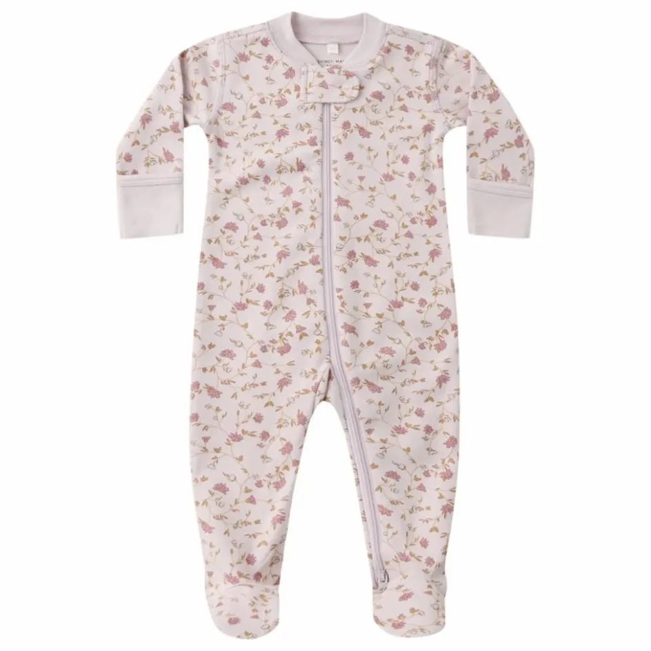 Quincy Mae Combinaison à Pieds Fleurie Coton Bio | Lilas| Bodies, Combinaisons|Combinaisons Et Bodies