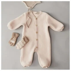 Online Wheat Combinaison Levi Laine Mérinos | Rose poudré