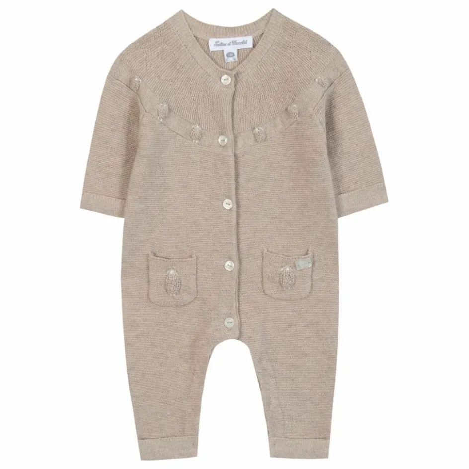 New Tartine et Chocolat Combinaison Moutons Laine | Beige