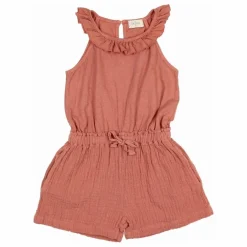 Hot Búho Combishort Unie Lin | Vieux Rose